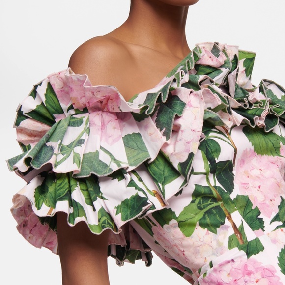 OSCAR DE LA RENTA HYDRANGEA GOWN - SIZE 8 - Picture 2 of 9